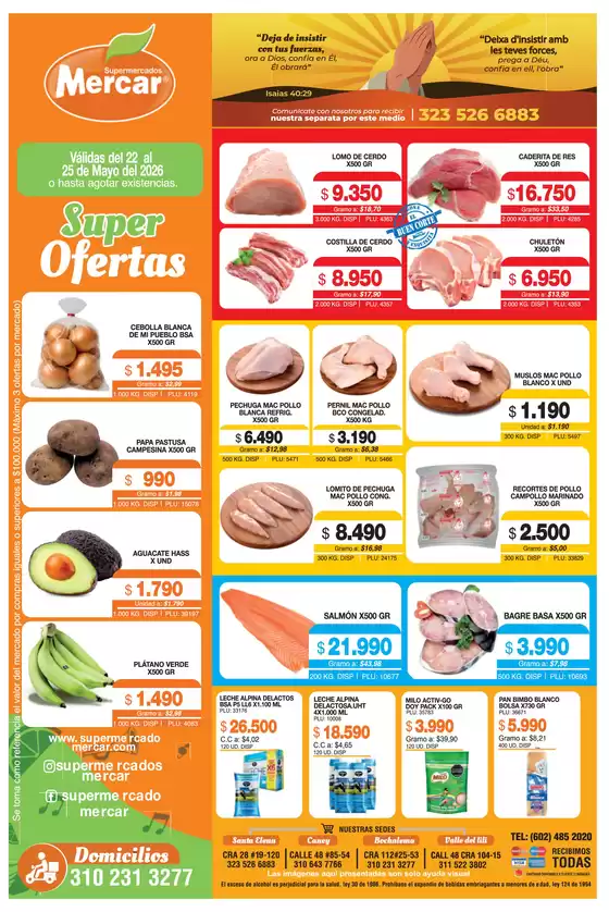 Catálogo Mercar en Facatativá | Mercar 22 25 mayo | 2026-05-22T00:00:00.000Z - 2026-05-25T00:00:00.000Z