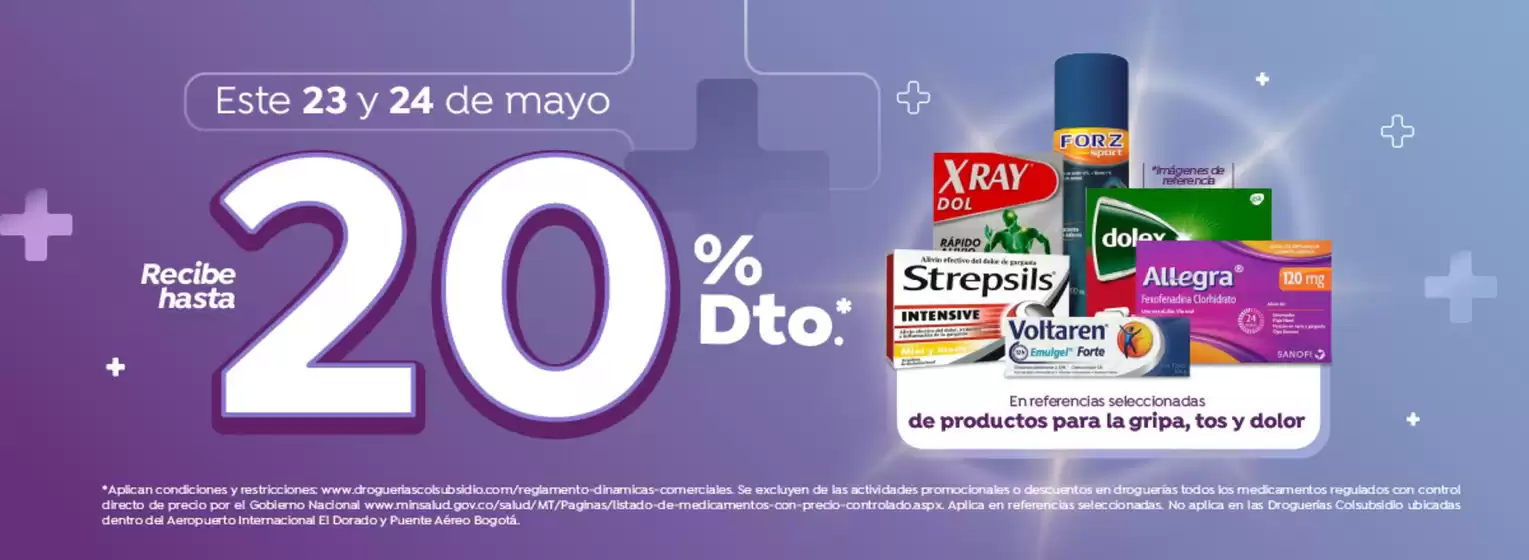 Catálogo Droguerías Colsubsidio en Bosconia | Ofertas principales para todos los clientes | 2026-05-23T00:00:00.000Z - 2026-05-24T00:00:00.000Z