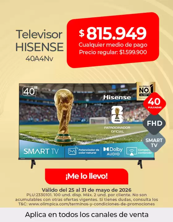Catálogo Olímpica | Gangas exclusivas | 2026-05-25T00:00:00.000Z - 2026-05-31T00:00:00.000Z