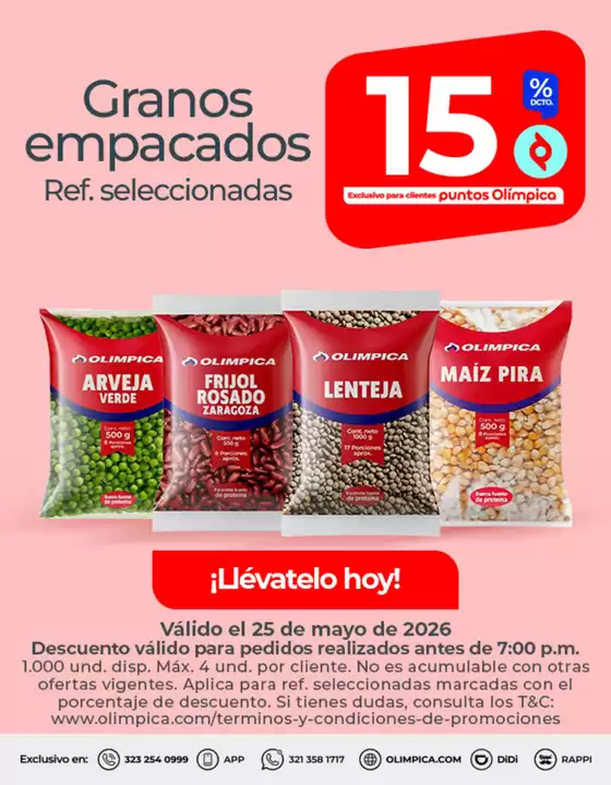 Catálogo Olímpica | Ofertas principales para ahorradores | 2026-05-25T00:00:00.000Z - 2026-05-25T00:00:00.000Z