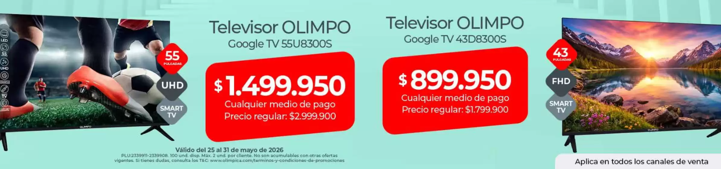 Catálogo Olímpica | Ofertas Especiales | 2026-05-25T00:00:00.000Z - 2026-05-31T00:00:00.000Z