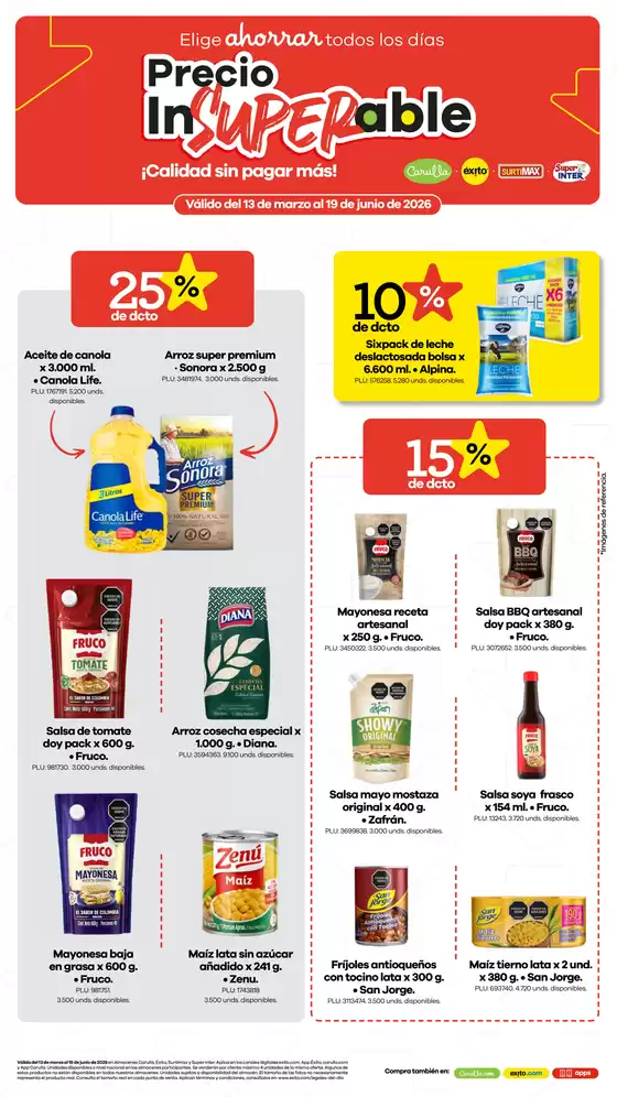 Catálogo Éxito en Villamaría | PRECIO INSUPERABLE - CALIDAD SIN PAGAR MÁS!  | 2026-05-25T00:00:00.000Z - 2026-06-19T00:00:00.000Z
