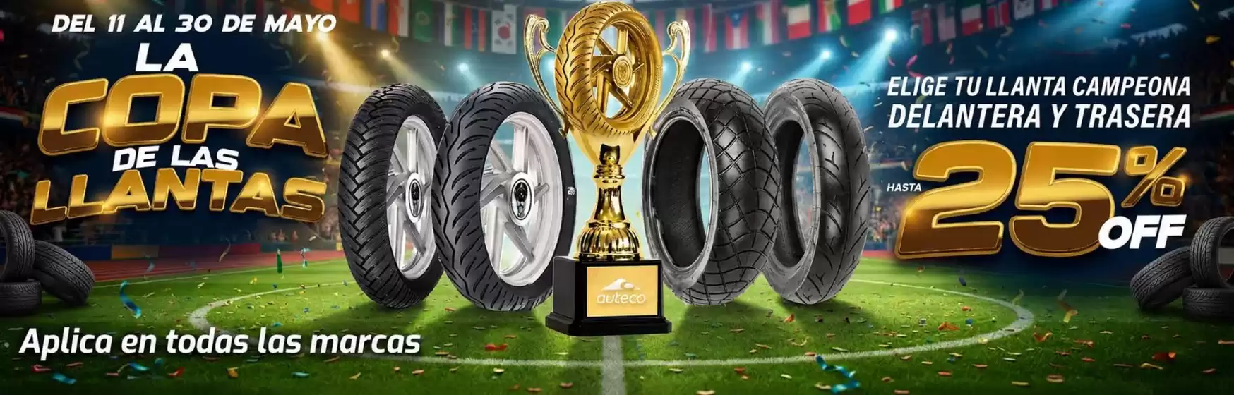 Catálogo Auteco en La Estrella | La Copa de las Llantas 20% OFF | 2026-05-26T00:00:00.000Z - 2026-05-31T00:00:00.000Z