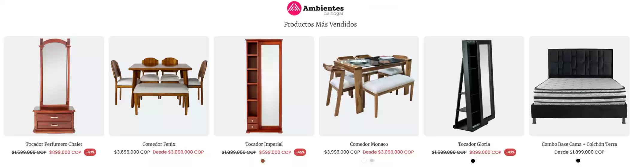 Catálogo Ambientes de Hogar | Productos Más Vendidos | 2026-05-26T00:00:00.000Z - 2026-05-31T00:00:00.000Z