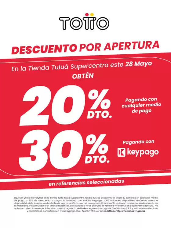 Catálogo Totto en Montería | Grandes descuentos en productos seleccionados | 2026-05-28T00:00:00.000Z - 2026-05-28T00:00:00.000Z