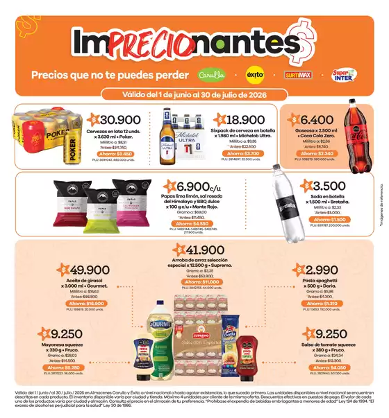 Catálogo Éxito en Facatativá | AHORRO COMPROBADO. AQUI LA PLATA TE ALCANZA Y HASTA TE SOBRA | 2026-06-01T00:00:00.000Z - 2026-07-30T00:00:00.000Z