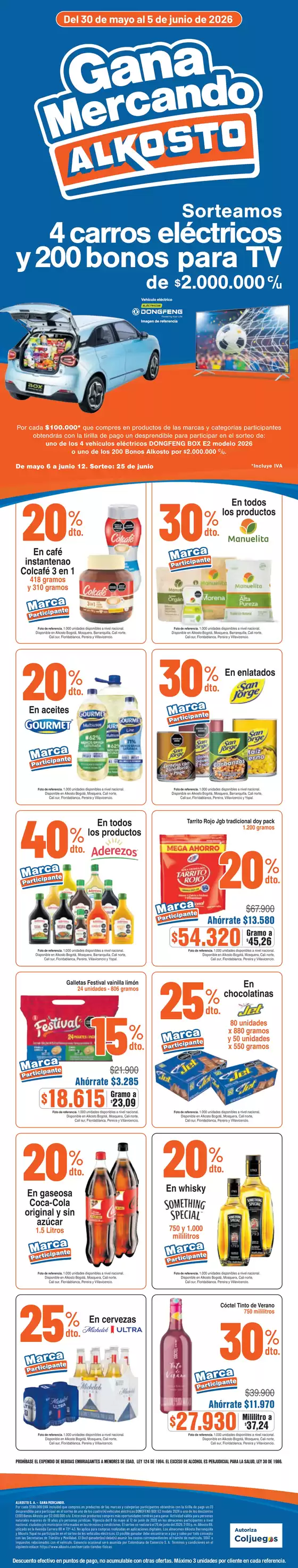 Catálogo Alkosto | Separata mercado | 2026-05-30T00:00:00.000Z - 2026-06-12T00:00:00.000Z
