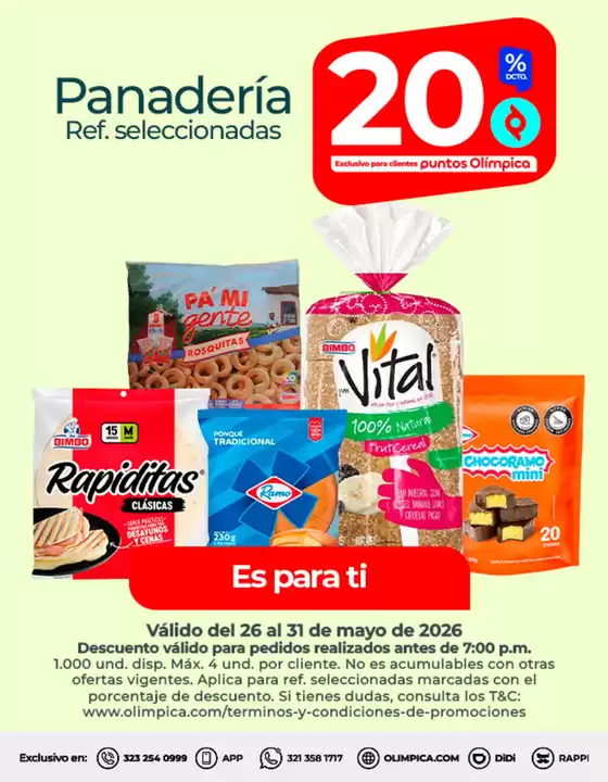 Catálogo Olímpica | Nuestras mejores gangas | 2026-05-26T00:00:00.000Z - 2026-05-31T00:00:00.000Z
