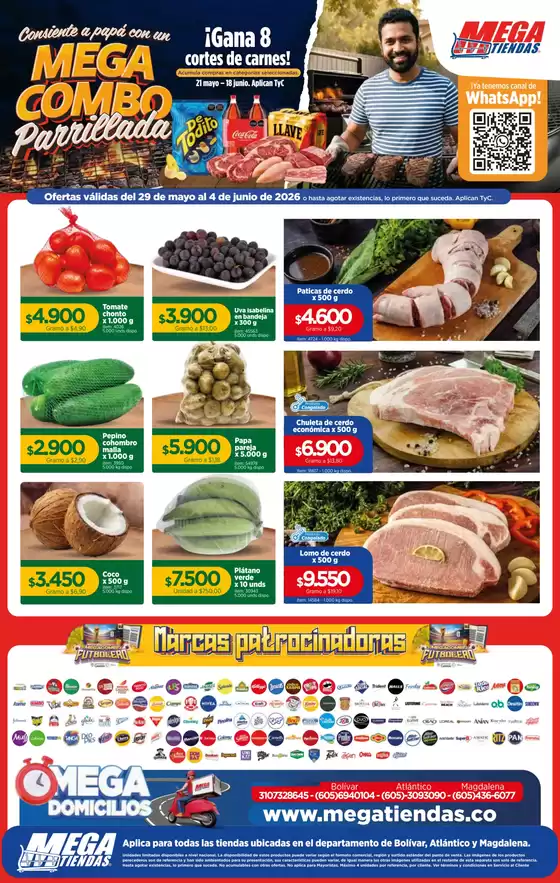 Catálogo MegaTiendas en Cúcuta | Mega Combo Parrillada | 2026-06-01T00:00:00.000Z - 2026-06-04T00:00:00.000Z