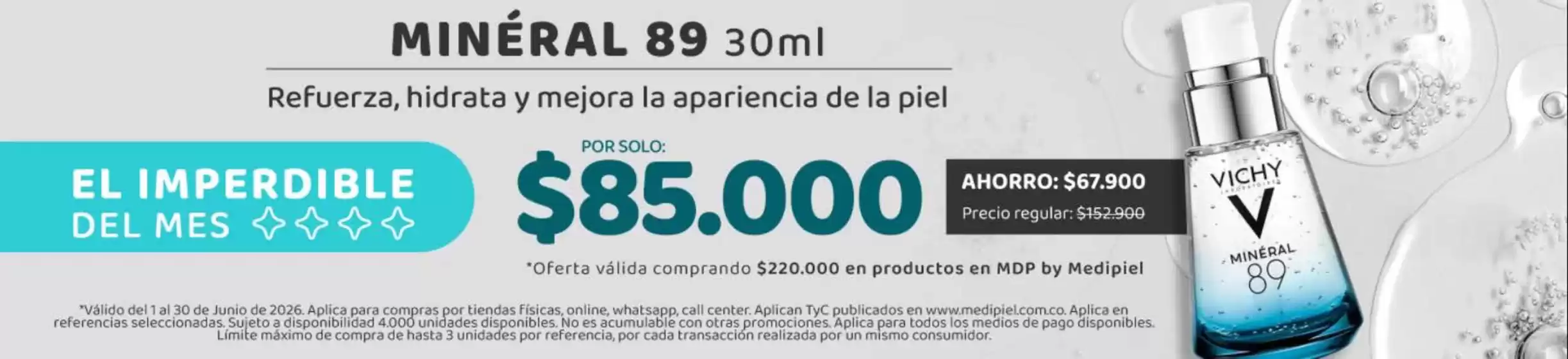 Catálogo MediPiel en Apulo | El imperdible del mes por solo: $85.000 | 2026-06-02T00:00:00.000Z - 2026-06-30T00:00:00.000Z
