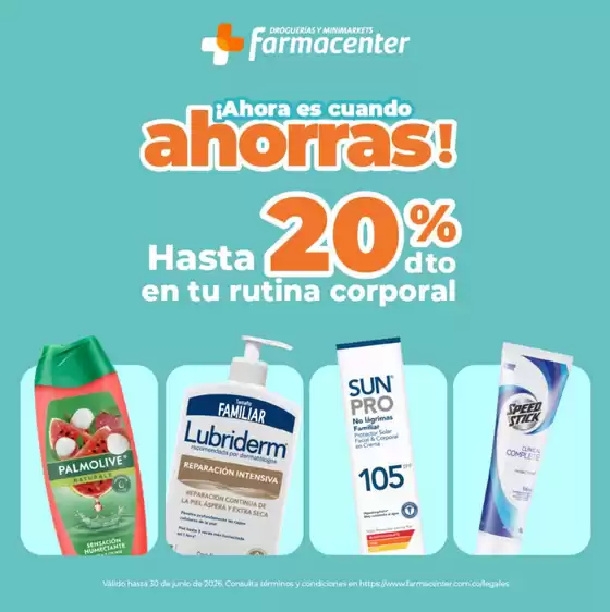 Catálogo Farmacenter en Bogotá | Hasta 20% DTO en tu rutina corporal | 2026-06-02T00:00:00.000Z - 2026-06-30T00:00:00.000Z