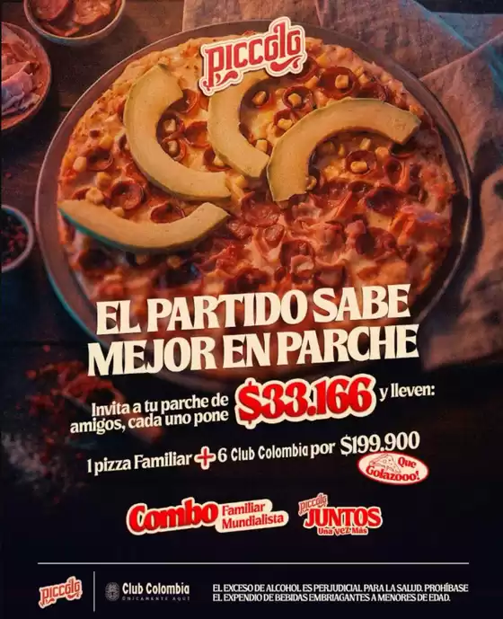 Catálogo Pizzas Piccolo | Pide ahora mismo tu pizza favorita | 2026-06-03T00:00:00.000Z - 2026-07-31T00:00:00.000Z