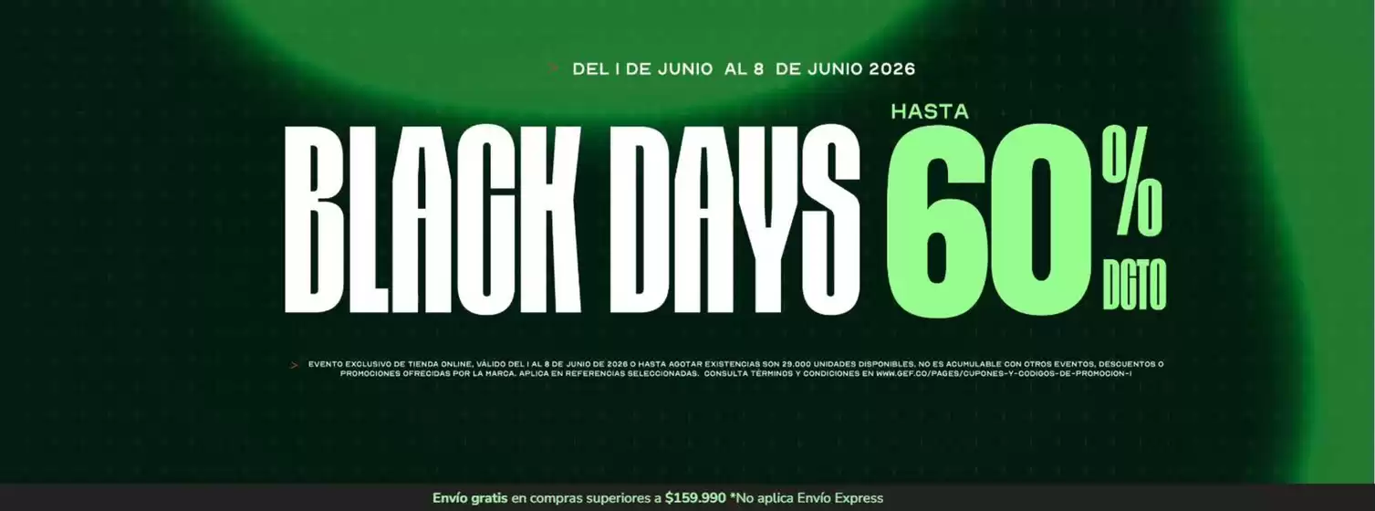 Catálogo Gef en Puerto Libertador | Black Days Hasta 60% OFF | 2026-06-03T00:00:00.000Z - 2026-06-08T00:00:00.000Z