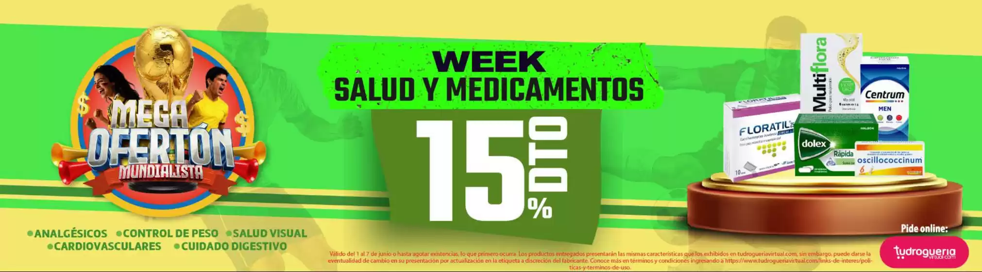 Catálogo Droguería La Botica en Ciénaga | Mega Oferton Mundialista | 2026-06-03T00:00:00.000Z - 2026-06-07T00:00:00.000Z