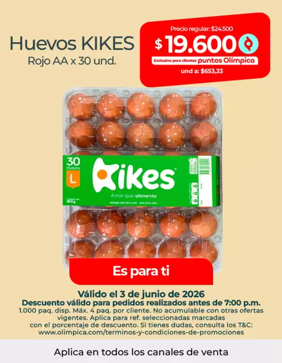 Catálogo Olímpica en Bogotá | Grandes descuentos en productos seleccionados | 2026-06-03T00:00:00.000Z - 2026-06-03T00:00:00.000Z