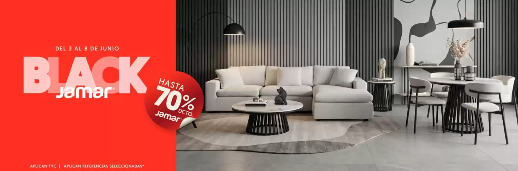 Catálogo Muebles Jamar | Black Jamar Hasta 70% OFF | 2026-06-04T00:00:00.000Z - 2026-06-08T00:00:00.000Z