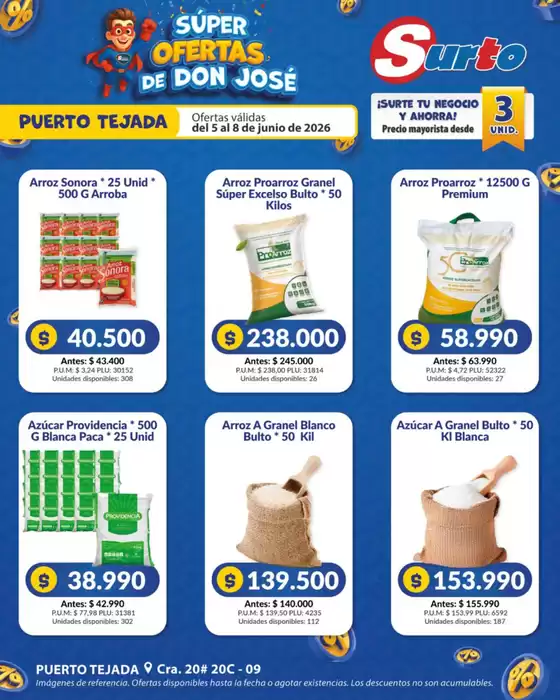 Catálogo Caribe Supermercados en Sabanalarga Atlantico | Surto puerto | 2026-06-05T00:00:00.000Z - 2026-06-08T00:00:00.000Z