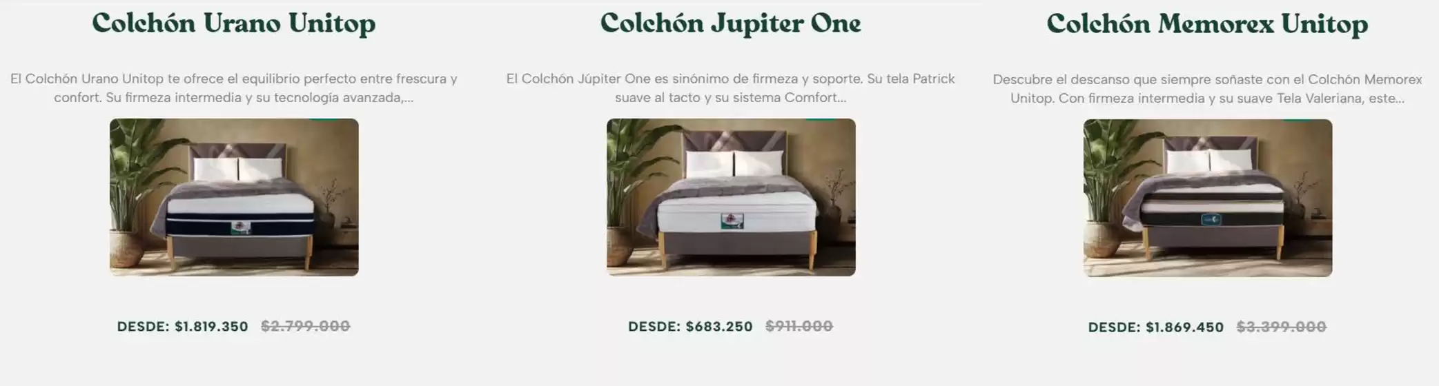 Catálogo Colchones Dormiluna | Conoce nuestras soluciones para tu descanso | 2026-06-05T00:00:00.000Z - 2026-06-30T00:00:00.000Z