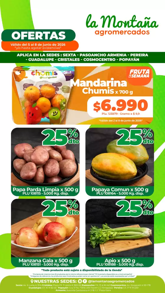 Catálogo La Montaña agromercados en Sabanalarga Atlantico | LA MONTAÑA OFERTAS SEMANALES  | 2026-06-05T00:00:00.000Z - 2026-06-08T00:00:00.000Z