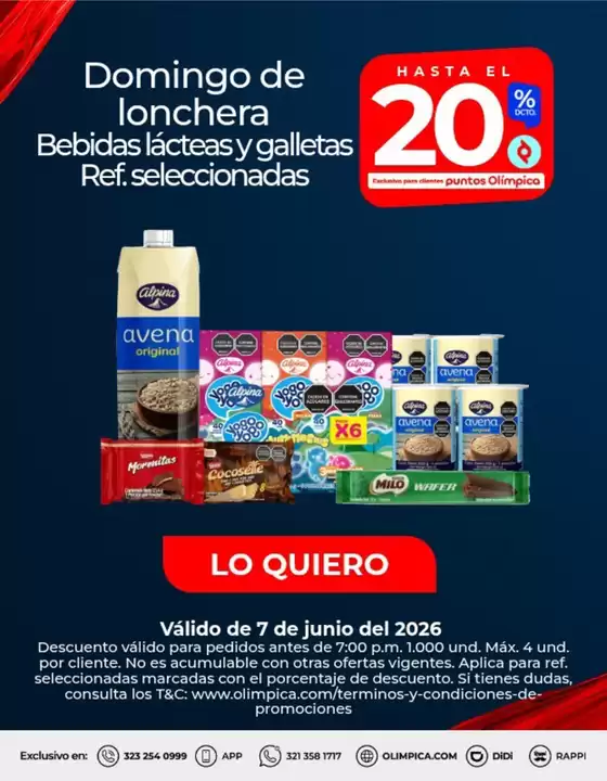 Catálogo Olímpica en Suárez Tolima | Promociones actuales | 2026-06-07T00:00:00.000Z - 2026-06-07T00:00:00.000Z