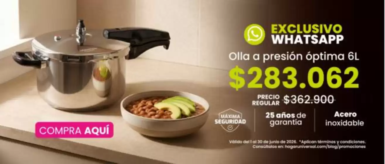 Catálogo Hogar Universal | Gran variedad de ofertas | 2026-06-01T00:00:00.000Z - 2026-06-30T00:00:00.000Z