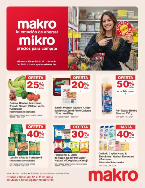 Catálogo Makro | Makro la emoción de ahorrar mikro precios para comprar | 2026-06-08T00:00:00.000Z - 2026-06-11T00:00:00.000Z
