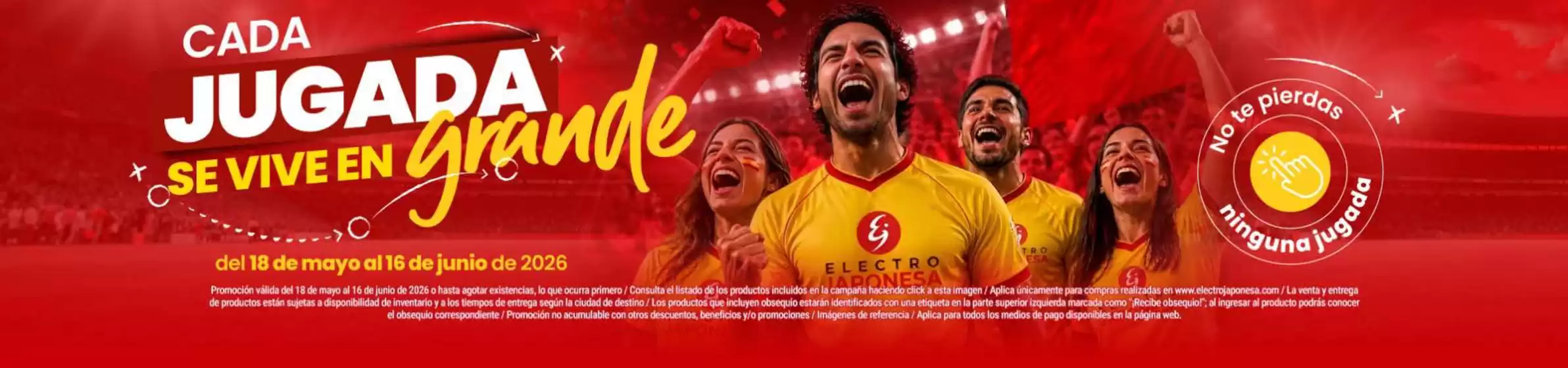 Catálogo Electrojaponesa | Cada jugaga se viene en grande | 2026-06-08T00:00:00.000Z - 2026-06-16T00:00:00.000Z
