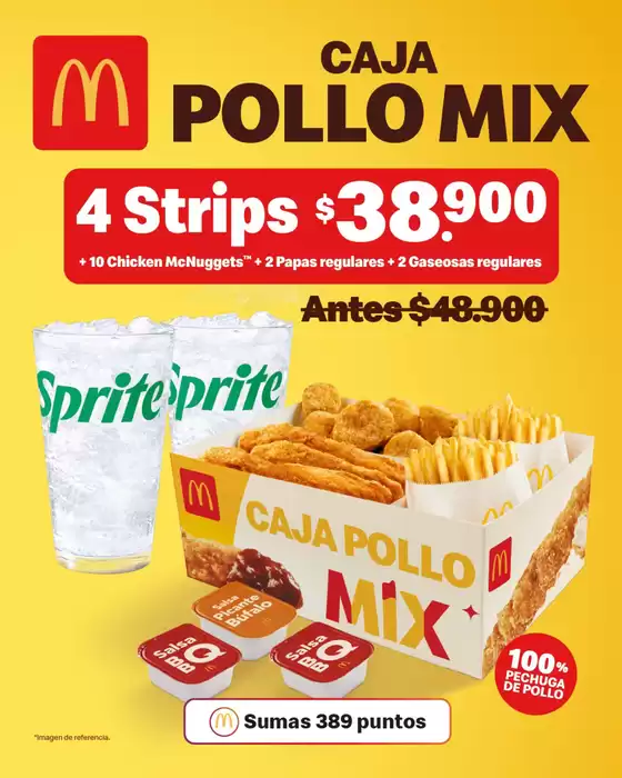 Catálogo McDonald's | Nueva Caja Pollo Mix $38.900 | 2026-06-09T00:00:00.000Z - 2026-07-05T00:00:00.000Z