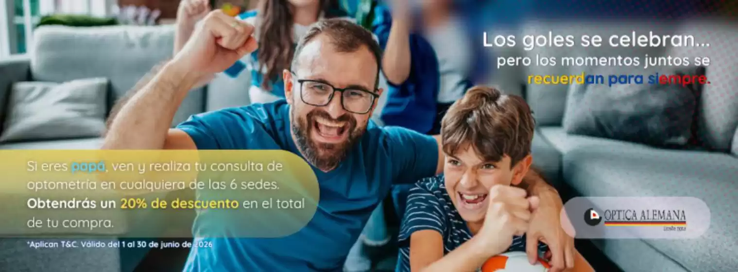 Catálogo Óptica Alemana en Neiva | Obtendrás un 20% de descuento en el total de tu compra  | 2026-06-09T00:00:00.000Z - 2026-06-30T00:00:00.000Z