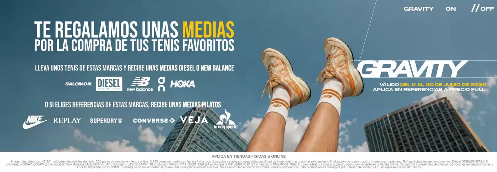 Catálogo Pilatos | Te regalamos unas medias por la compra de tus tenis favoritos | 2026-06-10T00:00:00.000Z - 2026-06-30T00:00:00.000Z