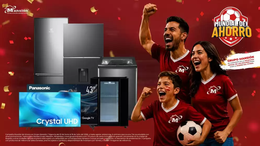 Catálogo Mansión Electrodomésticos en Fusagasugá | Ofertas Mansión Electrodomésticos | 2026-06-01T00:00:00.000Z - 2026-07-19T00:00:00.000Z
