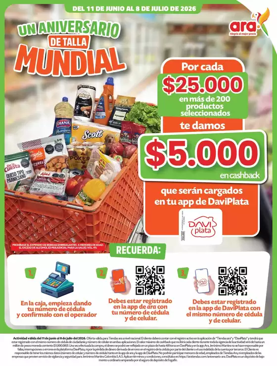 Catálogo Ara | Ofertas Ara | 2026-06-11T00:00:00.000Z - 2026-07-08T00:00:00.000Z