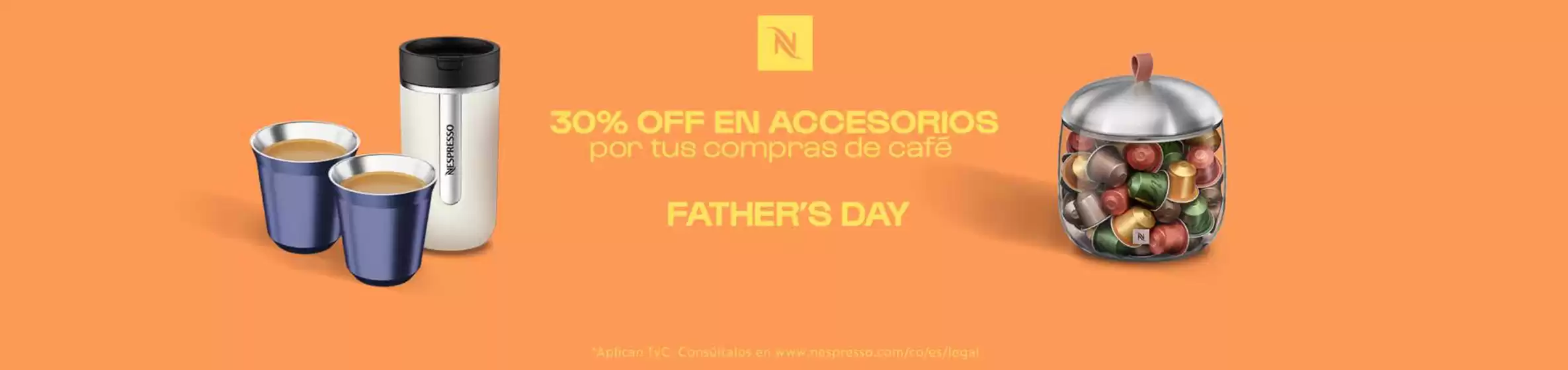 Catálogo Nespresso en Santa Rosa de Cabal | 30% OFF en accesorios por tus compras de café | 2026-06-11T00:00:00.000Z - 2026-06-30T00:00:00.000Z