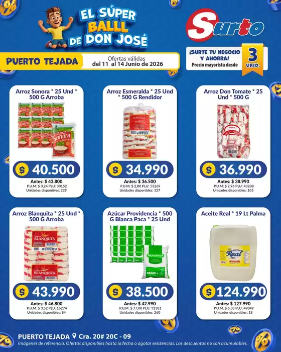 Catálogo Caribe Supermercados en Santa Rosa de Cabal | Volante puerto surto | 2026-06-11T00:00:00.000Z - 2026-06-14T00:00:00.000Z