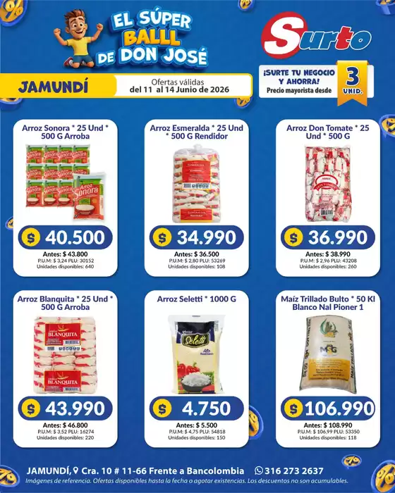 Catálogo Caribe Supermercados en Santa Rosa de Cabal | Volante jamundi surto | 2026-06-11T00:00:00.000Z - 2026-06-14T00:00:00.000Z
