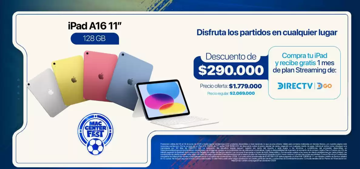 Catálogo Mac Center en Bello | Aprovecha estas Ofertas Especiales | 2026-06-11T00:00:00.000Z - 2026-06-20T00:00:00.000Z