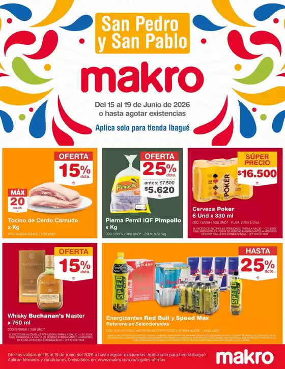 Catálogo Makro en Aldana | San Pedro y San Pablo | 2026-06-15T00:00:00.000Z - 2026-06-19T00:00:00.000Z