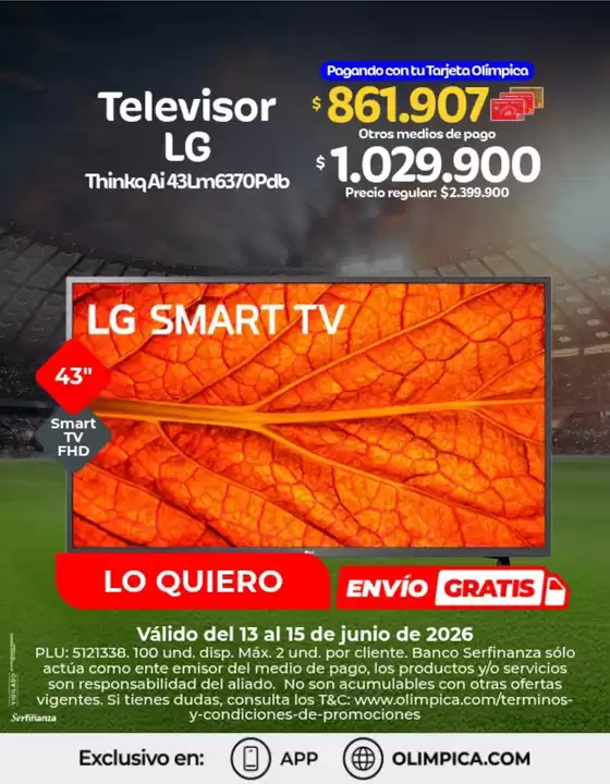 Catálogo Olímpica en La Celia | Gangas y ofertas actuales | 2026-06-13T00:00:00.000Z - 2026-06-15T00:00:00.000Z
