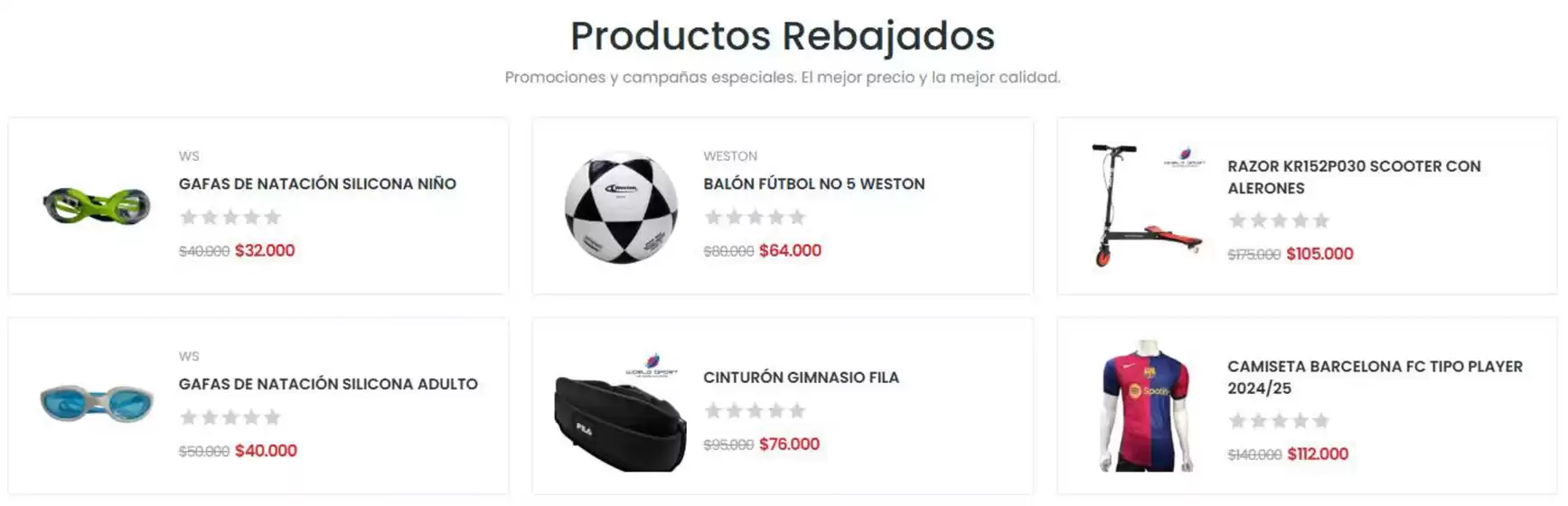 Catálogo Sport World | Productos Rebajados | 2026-06-16T00:00:00.000Z - 2026-06-23T00:00:00.000Z