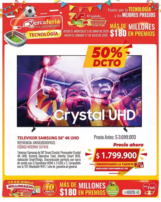 Catálogo MercaCentro | Ofertas y gangas exclusivas | 2026-06-03T00:00:00.000Z - 2026-07-11T00:00:00.000Z
