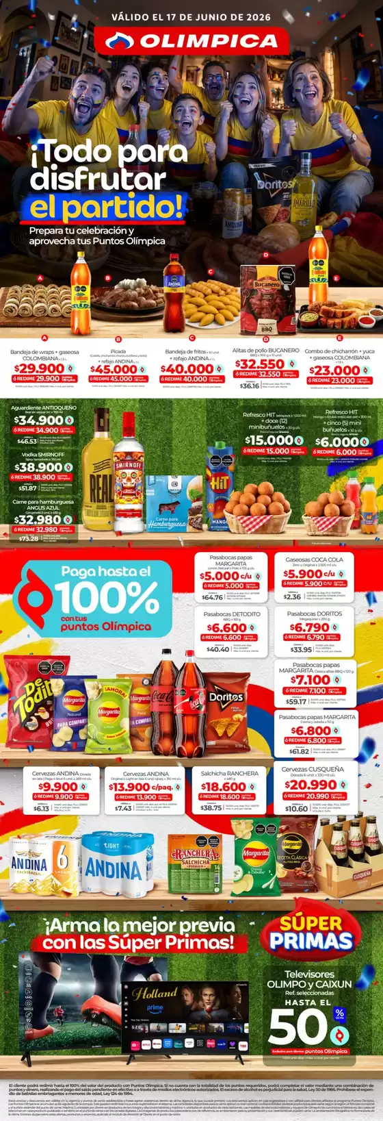 Catálogo Olímpica | Ofertas y gangas exclusivas | 2026-06-17T00:00:00.000Z - 2026-06-17T00:00:00.000Z