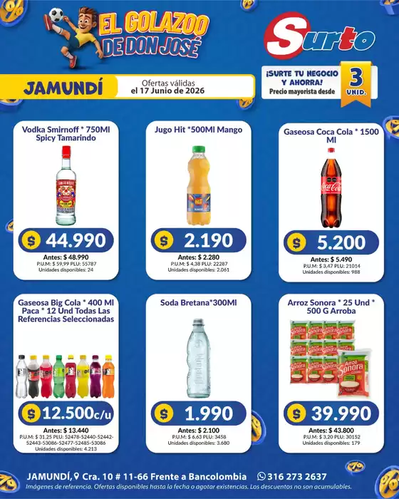 Catálogo Caribe Supermercados | Volante SURTO JAMUNDI 17 JUNIO | 2026-06-17T00:00:00.000Z - 2026-06-17T00:00:00.000Z