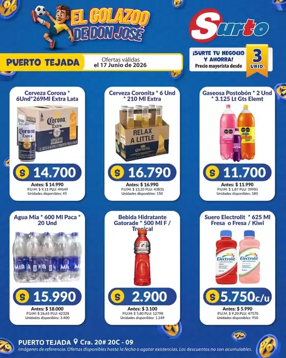 Catálogo Caribe Supermercados | Volante SURTO PUERTO TEJADA DI 17 JUNIO | 2026-06-17T00:00:00.000Z - 2026-06-17T00:00:00.000Z