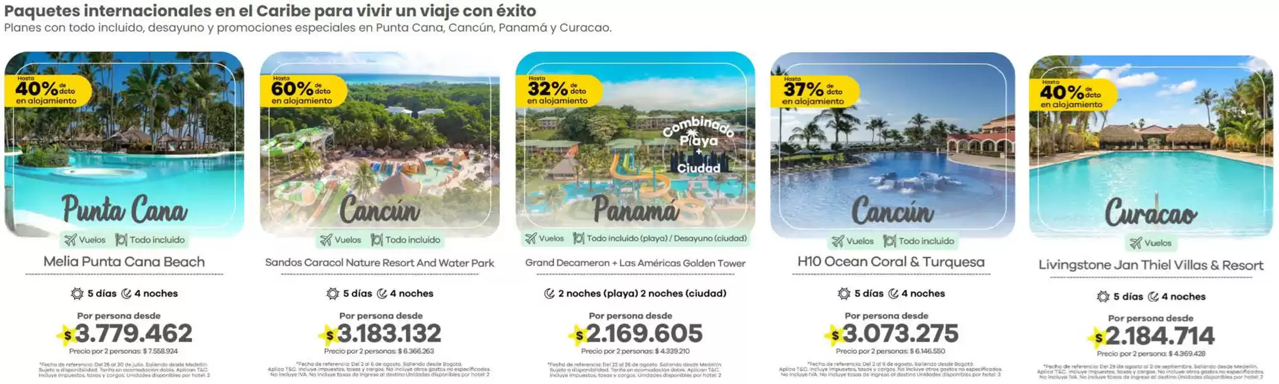 Catálogo Viajes Éxito en Quimbaya | Promociones Especiales | 2026-06-17T00:00:00.000Z - 2026-06-22T00:00:00.000Z
