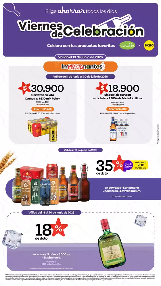 Catálogo Éxito | VIERNES DE CELEBRACIÓN | 2026-06-19T00:00:00.000Z - 2026-06-19T00:00:00.000Z