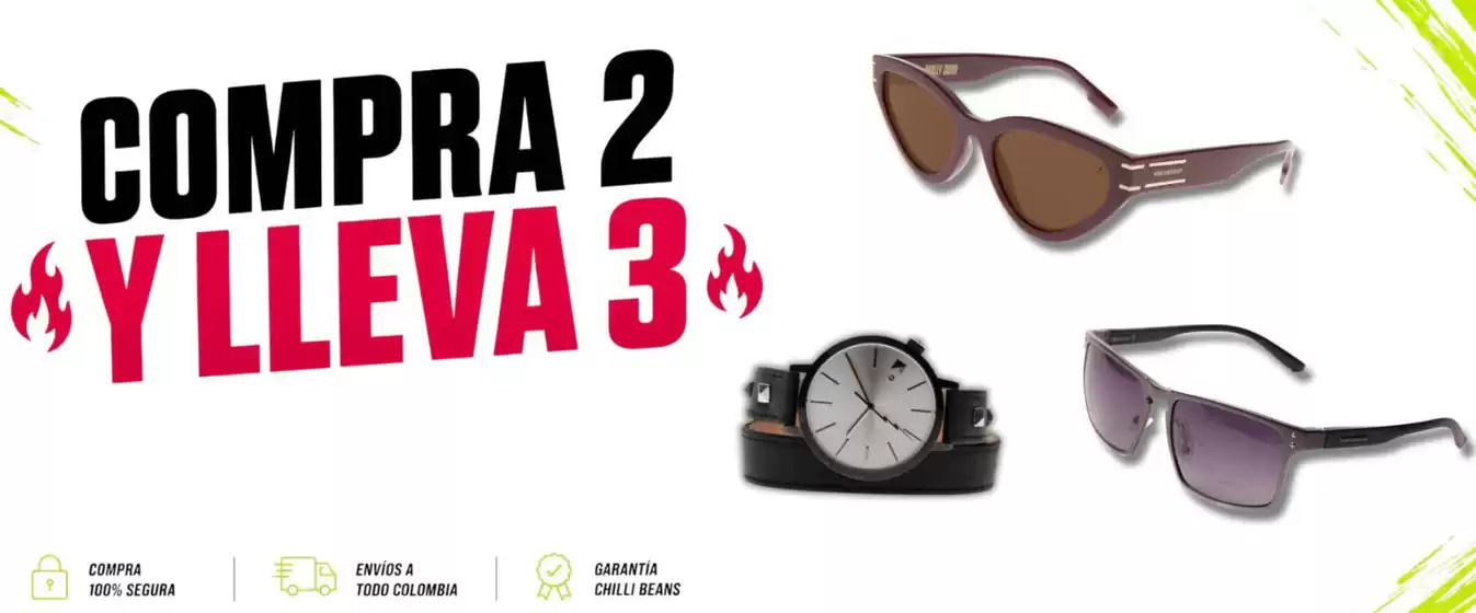 Catálogo Chili Beans | Compra 2 y lleva 3 | 2026-06-19T00:00:00.000Z - 2026-06-22T00:00:00.000Z
