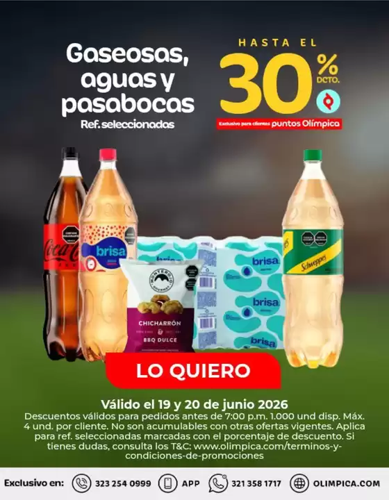 Catálogo Olímpica en El Carmen de Viboral | Ofertas especiales atractivas para todos | 2026-06-19T00:00:00.000Z - 2026-06-20T00:00:00.000Z
