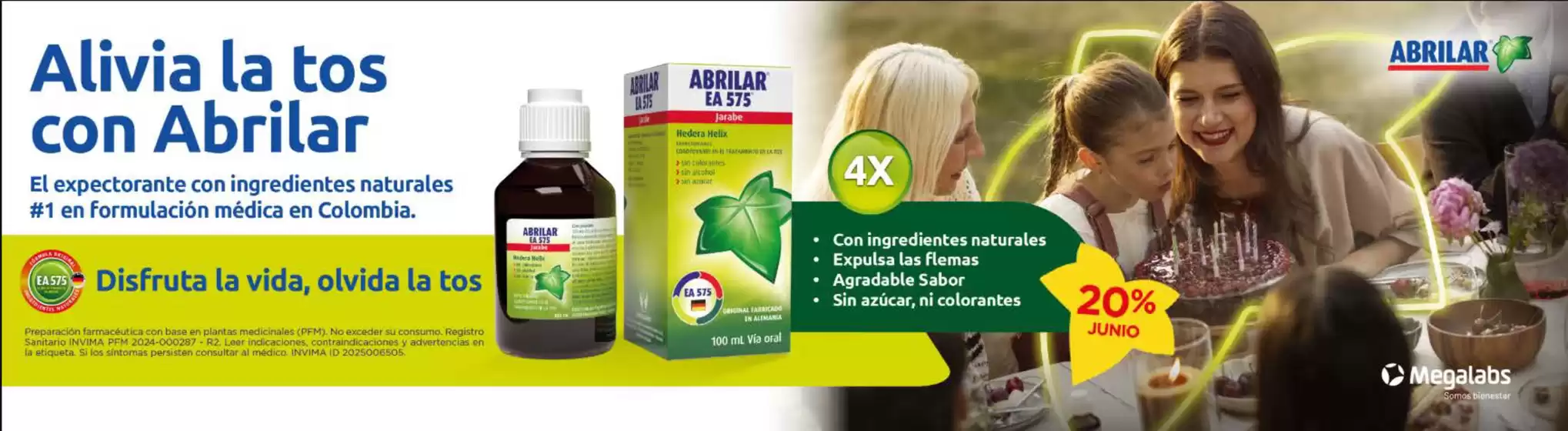 Catálogo Droguería La Botica | Alivia la tos con Abrilar 20% OFF | 2026-06-22T00:00:00.000Z - 2026-06-30T00:00:00.000Z