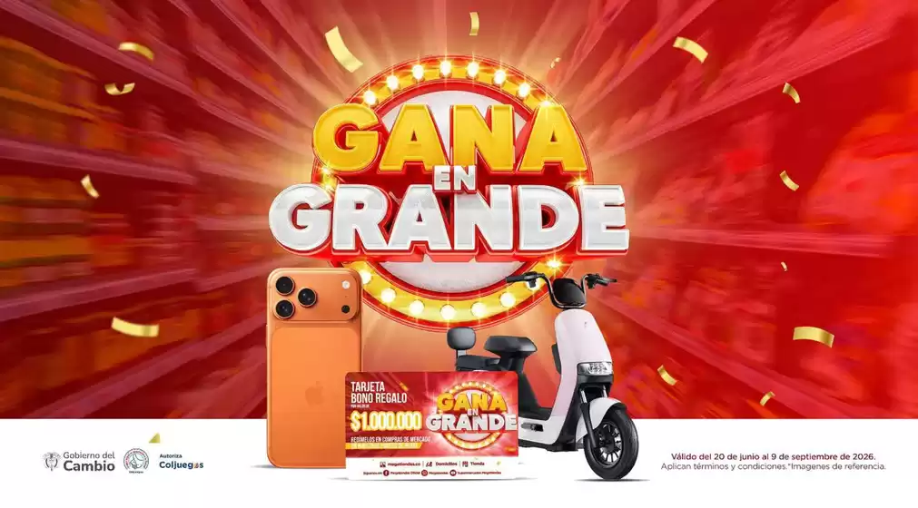 Catálogo MegaTiendas | Gana en Grande | 2026-06-22T00:00:00.000Z - 2026-09-09T00:00:00.000Z
