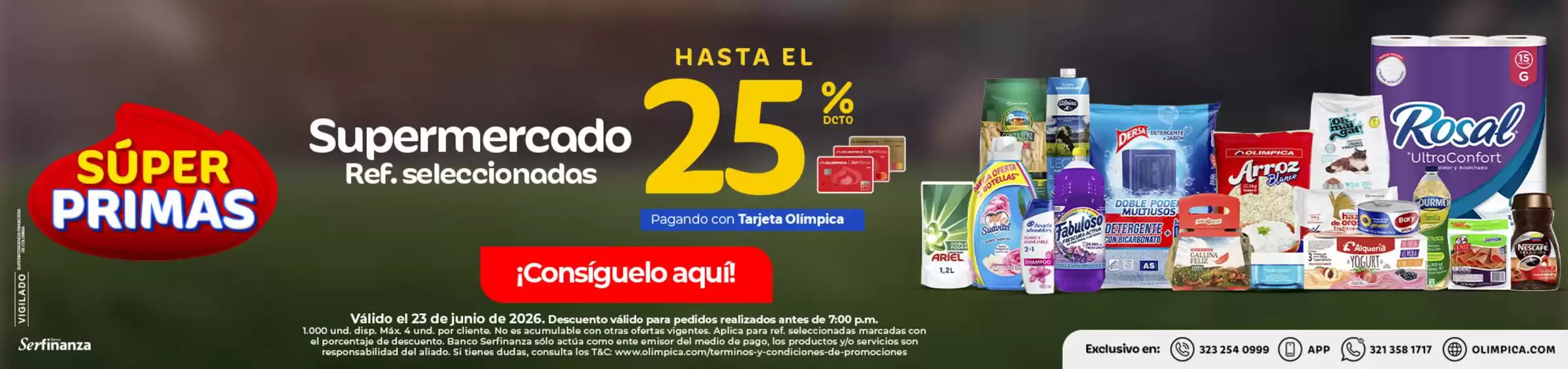 Catálogo Olímpica | Grandes descuentos en productos seleccionados | 2026-06-23T00:00:00.000Z - 2026-06-23T00:00:00.000Z